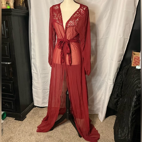 💸 Red Long kimono - Picture 4 of 13